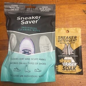 - Sneaker saver individual cleaning wipes PLUS 1 packet of sneaker deter…